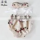 ShiJ Toddler Baby Clothing Fancy Linen Print Baby Girls Romper Set thumbnail-1