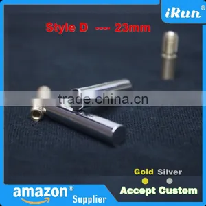 (MOQ:100pcs) Premium Gold & Silver Shoe Laces Aglets 23mm For Trainers - Customized Logo/Package/Color Round Metal Aglet Tips thumbnail-3