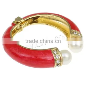 Glass Pearl Zinc Alloy Children Bangle Kids Plastic Bracelet Jewelry Bracelet thumbnail-5