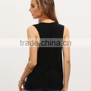 Ms in the Summer of 2017 the New Europe and the United States Printing T-shirt Retro Tribal Print Fitness Leisure Tank Tops thumbnail-5