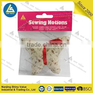 Butterfly Shape Custom Printing Type Sewing Pin Cushion With Ribbon thumbnail-1