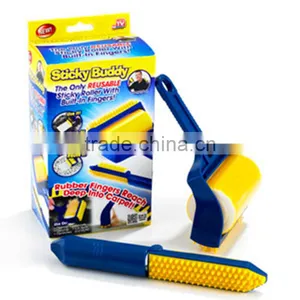 Clothes Blankets Pet Hair Sticky Lint Roller Brush thumbnail-4