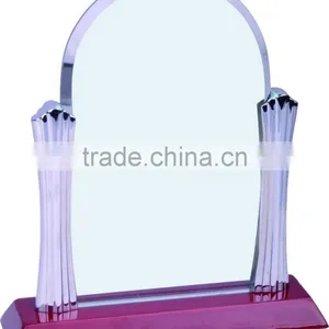 High Quality Blank Wooden Glass Trophy Designs for Office Decoration Gift JKC-0015 thumbnail-1