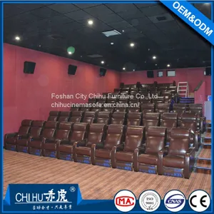 Special Use and Genuine Leather Theater Furniture,commercial Cinema Sofa thumbnail-5