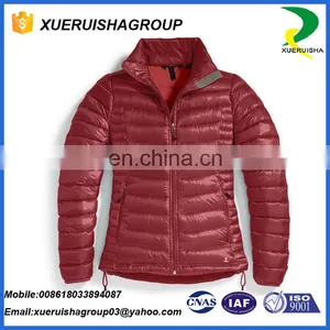 Wholesale Ultra Light Reversible Leather Goose Down Jacket thumbnail-4
