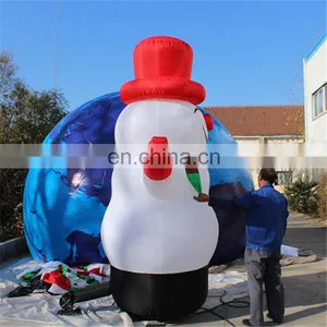 Hot-selling Giant Outdoor Christmas Decoration Snowman With LED Light Inflatable/Snowman thumbnail-4