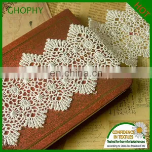 2015 Double Organza French Lace With Sequins / Beads Green Tulle Handcut Lace /Handmade Lace thumbnail-1