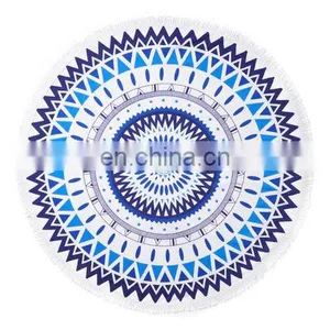 China Wholesale Custom Printed Round Beach Towel thumbnail-1