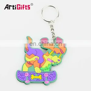 Custom Plastic 3D Soft Pvc Rubber Name Keychain Manufacturers in China thumbnail-1