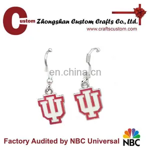 Hot Wholesale Cheap Custom Logo Souvenir Earrings as Gift in Bulks thumbnail-1