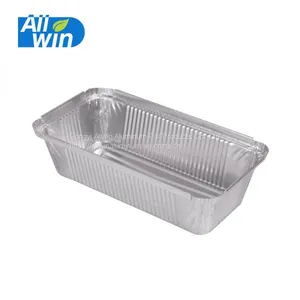 2lb Loaf Pan Disposable Aluminum Foil Container With Lid thumbnail-1