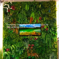 Plastic Plant Vertical Artificial Green Grass Wall thumbnail-1