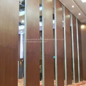 Mount Soundproof Sliding Movable Mirror Partition Wall In Office Partitions thumbnail-3