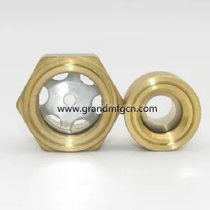 Metric Thread M16x1.5 M18x1.5 M20x1.5 M22x1.5 M24x1.5 Brass Oil Sight Glass Indicator thumbnail-3