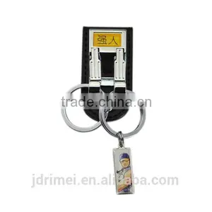 QiangRen Brand Genuine Leather Car Keychain thumbnail-1