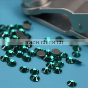 Top Quality Wholesale Blue Zircon Flatback Hotfix Crystal Strass for Dresses thumbnail-2