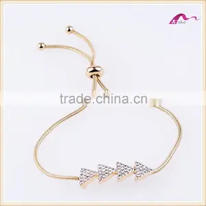 Fashion Custom Gold Crystal Bangles Designs thumbnail-1