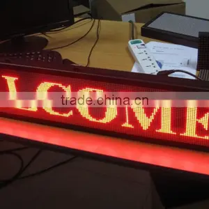 384*32 P4.75 Dot Matrix Red Programmable Led Message Sign for Car thumbnail-1