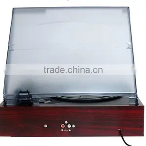 Old Fashioned and Professional Vinyl Reocrd Player With Three Speed and Stereo System thumbnail-4