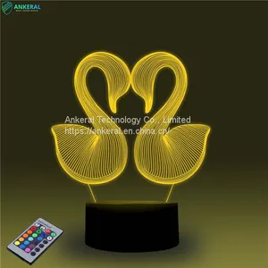 Romantic 3D Night Lamp With Remote Control Best Selling 3D Night Lamps thumbnail-4