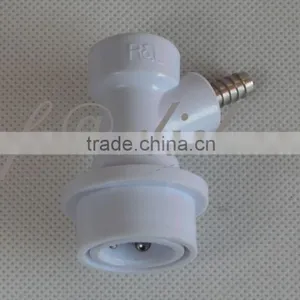 Keg Ball Lock Quick Disconnect Gas Valve With 1/4" Barb Fitting for Beer or Soda Homebrewing thumbnail-1