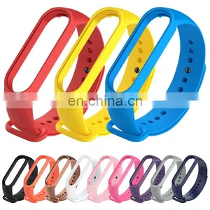 M5 Boorui 2021 Mi Band 5 Strap Sport Mi Band 4 Strap Silicone Wristbands Miband 6 Strap For Mi Band 6 5 4 3 Replacement thumbnail-1