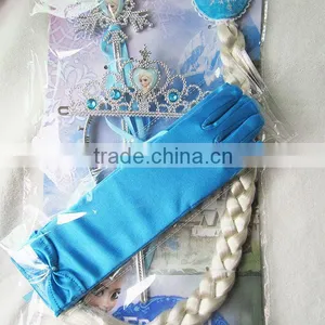 Cosplay Frozen Elsa Wholesale Frozen Accessories,Elsa Long Gloves thumbnail-1