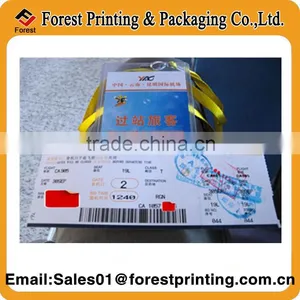 2014 High Quality Art Paper Air Ticket Printing thumbnail-1