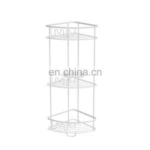 Good Quality Stainless Steel Kitchen Organization Shelves Storage Holders & Racks 3-Layer Metal Corner Triangle Storage Racks thumbnail-4