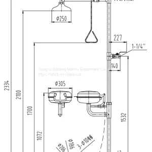 Stainless Steel Linked Flip-top Composite Eyewash thumbnail-2