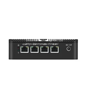 Ultral Small Fanless Mini PC Intel Baytrail 4 LAN Network Computer J1900 Barebone thumbnail-3