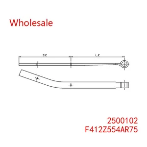 2500102, F412Z554AR75 Trails Trailer Spring Wholesale For SAMRO thumbnail-1