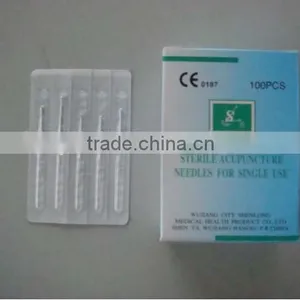 Gold Plated Handle Acupuncture Needles With Tube CE & ISO thumbnail-1