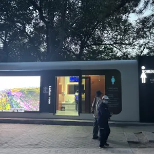 Prefabricated Public Toilets With Multiple Squatting Positions, Finished Public Toilets, Mobile Restrooms for Scenic Areas and Outdoors, Mobile Toilets for Gardens and Municipal Projects thumbnail-2