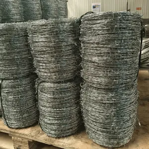 Barbed Wire Price Coil 400M 500M 50kg Barbed Wire Fence for Farm thumbnail-4