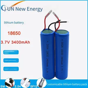 Oxun Icr18650 Lithium Battery, 3.7v, 3400mah, Rechargeable Battery Pack thumbnail-1