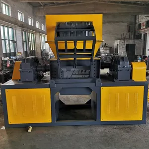 Waste Treatment Double Shaft Shredder Machine Process Metal, Plastic, Glass, Rubber, Wood thumbnail-1