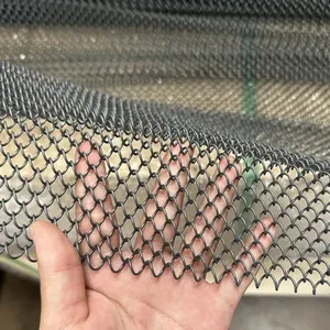 6x1.2 Decorative Metal Curtain Coil Drapery Wire Mesh Soft Curtain thumbnail-3