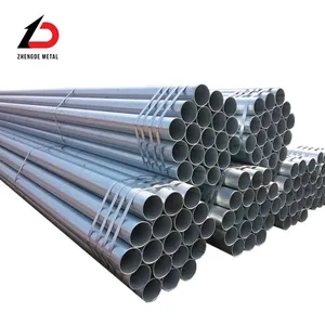 38mm Diameter GI Round Steel Pipe ASTM Spec Z80 Z100 Coating Sold by Meter for Greenhouse Bracket thumbnail-3