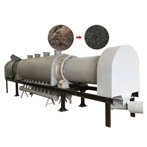 Continuous Biochar Making Machine Rotary Pyrolysis Machine Kiln Carbonization Furnace to Make Graphene EPC thumbnail-1