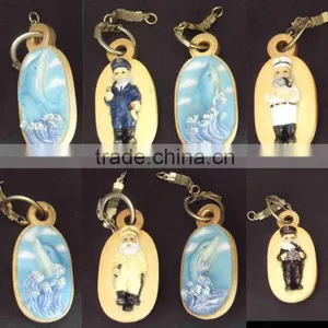 Hot Sale Gift Resin Beautiful Custom Souvenir Keyring With Metal thumbnail-2