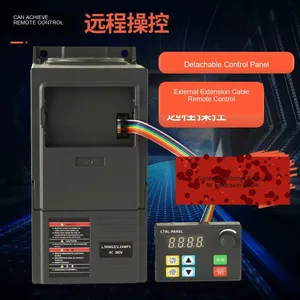 Variable-frequency Drive, 380V Three-phase/220V Single-phase, Dedicated Speed Controller for 1.5/2.2/5.5/7.5/11/...500 kW Motors and Pumps thumbnail-2