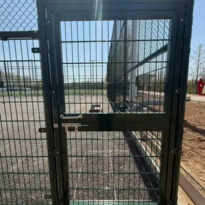 Diamond Knitted Chain Link Fence for Tennis Court - Galvanized PVC Coated Sports Court Netting thumbnail-2