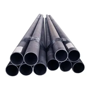 ERW Carbon Steel Round Pipe Q195 Q235 OD 15-165mm Wall 1-6mm Black Surface for Furniture Handrail Frame thumbnail-1