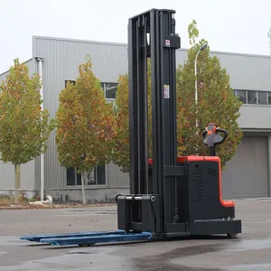 2ton Electric Reach Truck Stacker Forklift 1500kg Capacity Self Loading Stacker Pallet Stacker thumbnail-1
