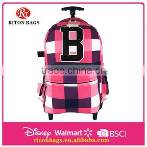 Amazing Design of Kids Trolley Bags With Wheels Trolley School Bag With Top Quality for Girls thumbnail-1