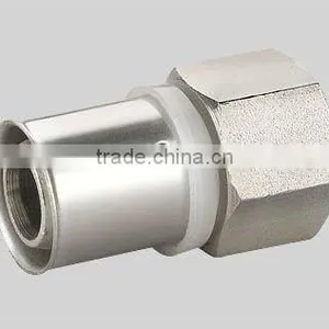 Widely-used Brass Press Fitting for PE(X)-AL-PE(X) Pipe/Nickle Plated H-2 Male Brass Tee Fitting thumbnail-1