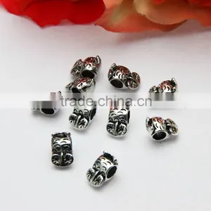 Creative New Style Owl Shape Large Hole Beads DIY Anti-Silver Bracelet Beads With Hole Accessories thumbnail-1
