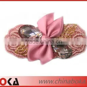 New Design Embroidery Applique With Crystal thumbnail-1