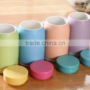 "Pinsun"ceramic Mug With Plastic Lid thumbnail-4